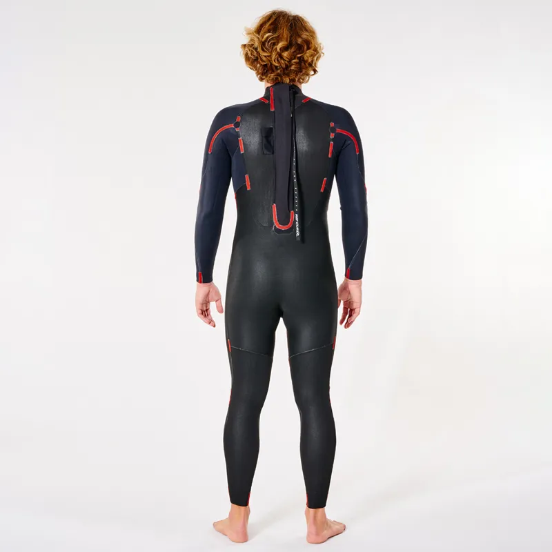 Rip Curl Mens Omega 5-3mm Back Zip Wetsuit in Black-2
