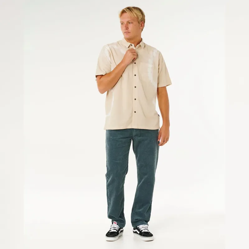 Rip Curl Pacific Rinse Short Sleeve Shirt in Bone-3