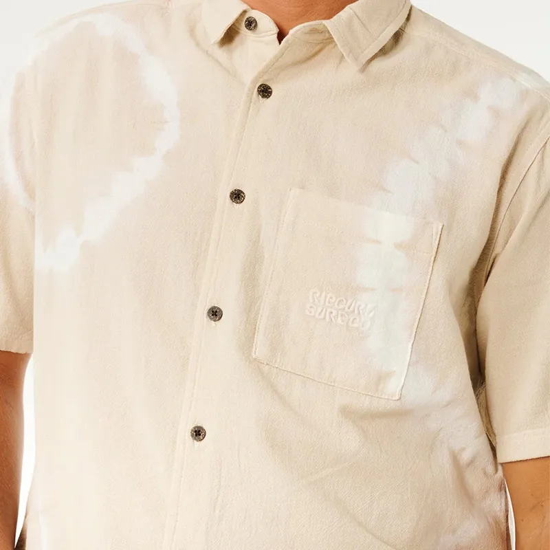 Rip Curl Pacific Rinse Short Sleeve Shirt in Bone-4