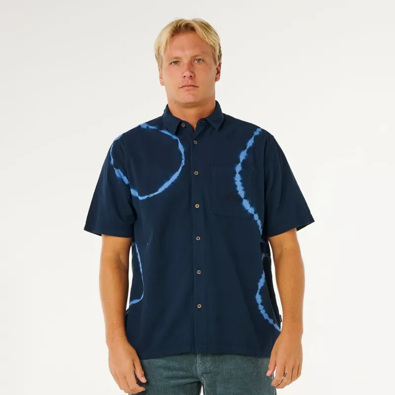 Rip Curl Pacific Rinse Short Sleeve Shirt in Dark Navy
