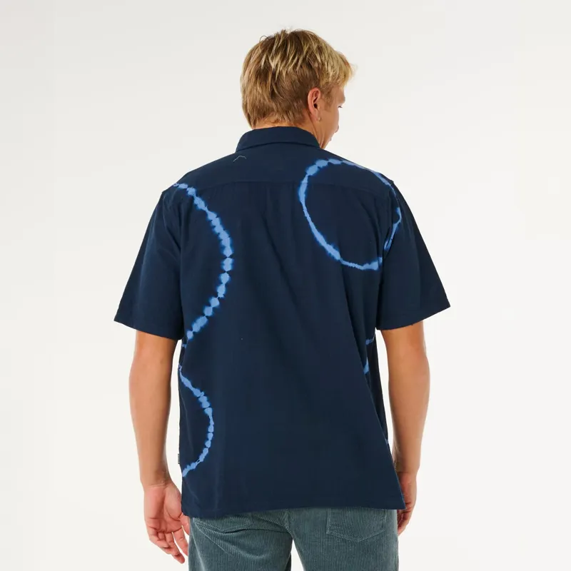 Rip Curl Pacific Rinse Short Sleeve Shirt in Dark Navy-2