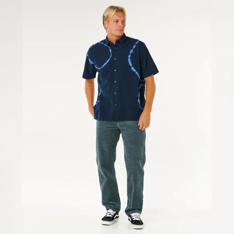 Rip Curl Pacific Rinse Short Sleeve Shirt in Dark Navy-3
