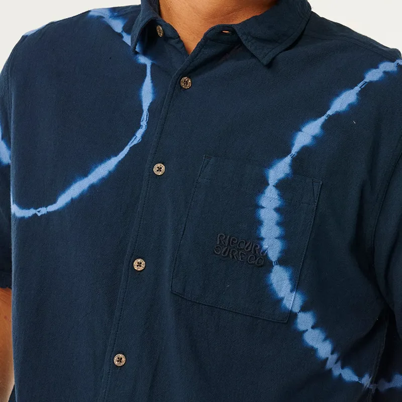 Rip Curl Pacific Rinse Short Sleeve Shirt in Dark Navy-4