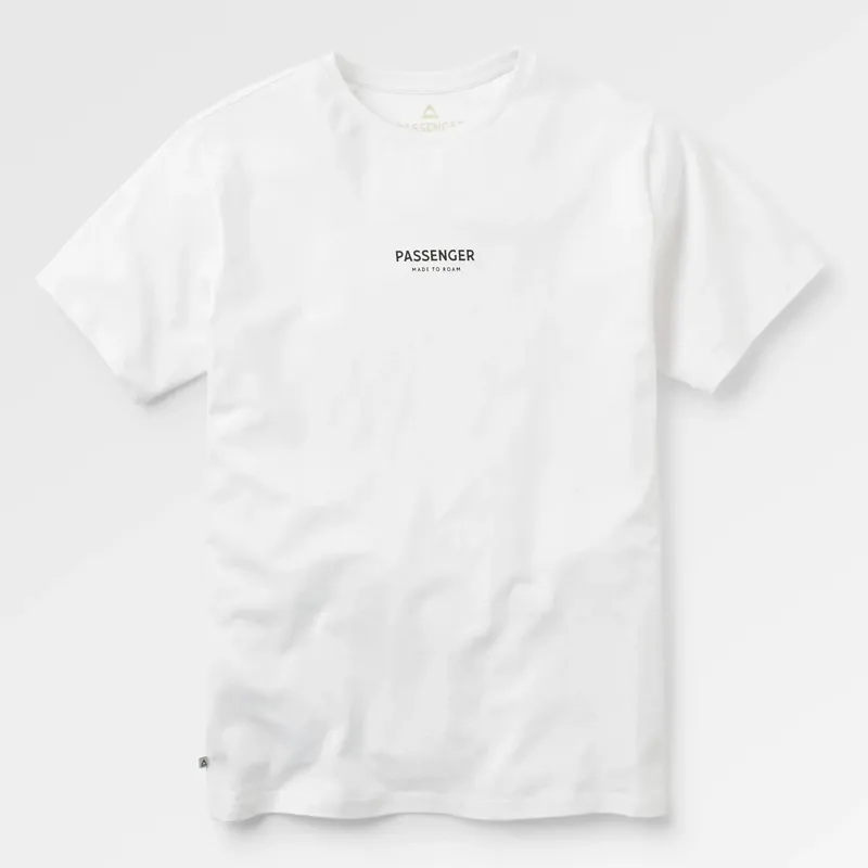 Passenger Recycled Cotton T-Shirt in White
