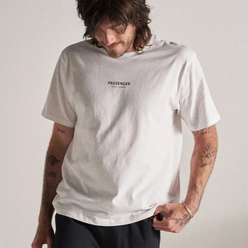 Passenger Recycled Cotton T-Shirt in White-1