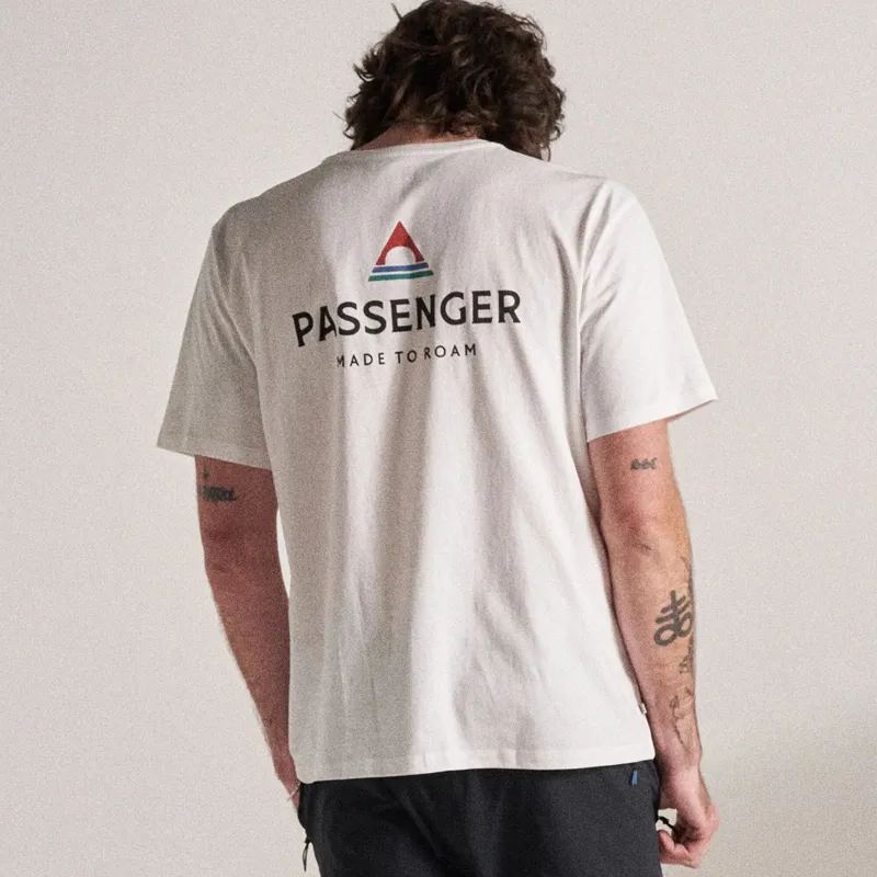 Passenger Recycled Cotton T-Shirt in White-2