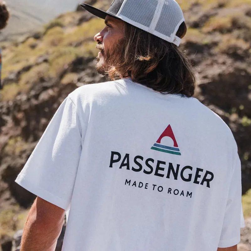 Passenger Recycled Cotton T-Shirt in White-3