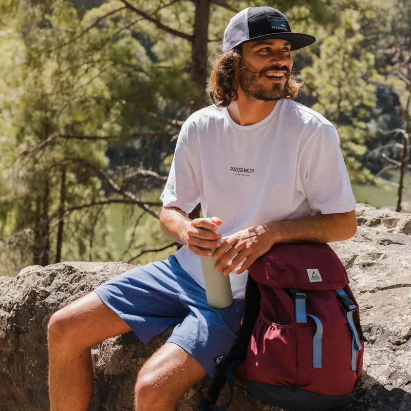 Passenger Recycled Cotton T-Shirt in White-4