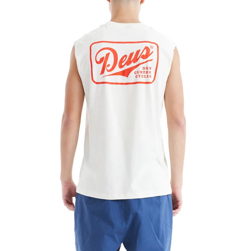 Deus Ex Machina Phase Muscle Tee in Dirty White-2