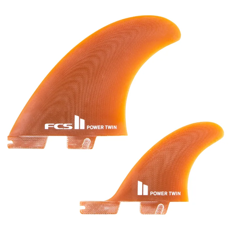FCS II PG Power Twin + Stabiliser Fins in Cola