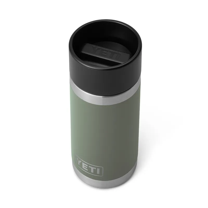 Yeti 12oz Rambler Bottle with Hotshot cap in Camp Green-2
