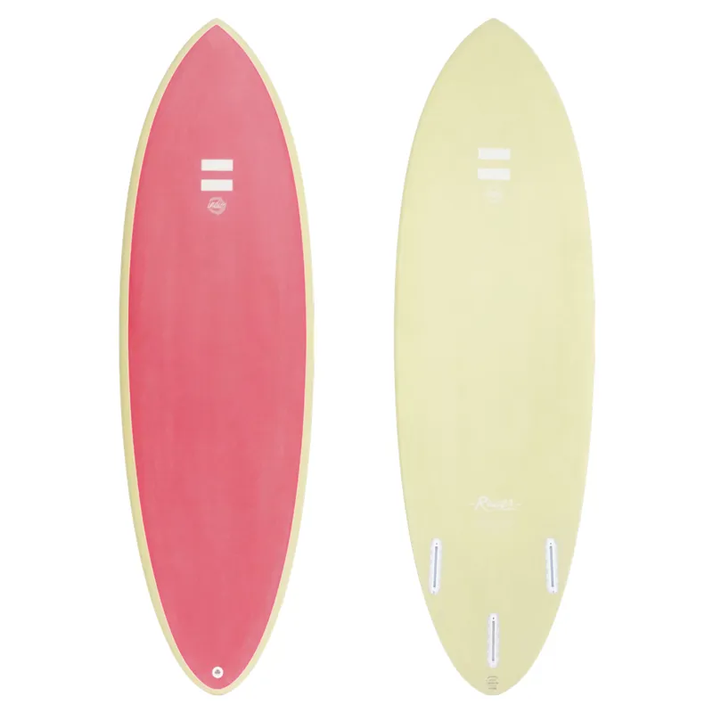 Indio Racer Surfboard in Cream Flamingo - Futures