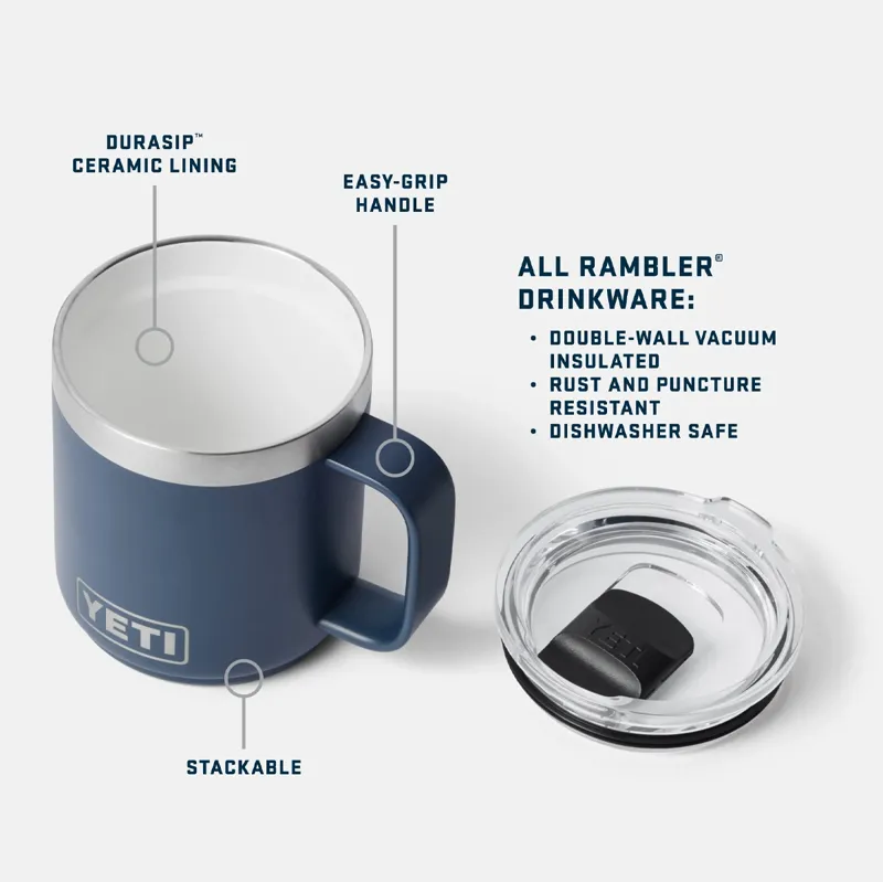 Yeti Rambler 14oz Ceramic Lined Mug in Navy-3