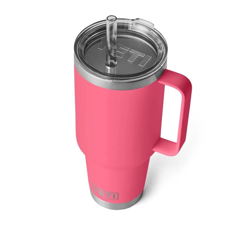 Yeti Rambler 42oz Straw Mug in Tropical Pink