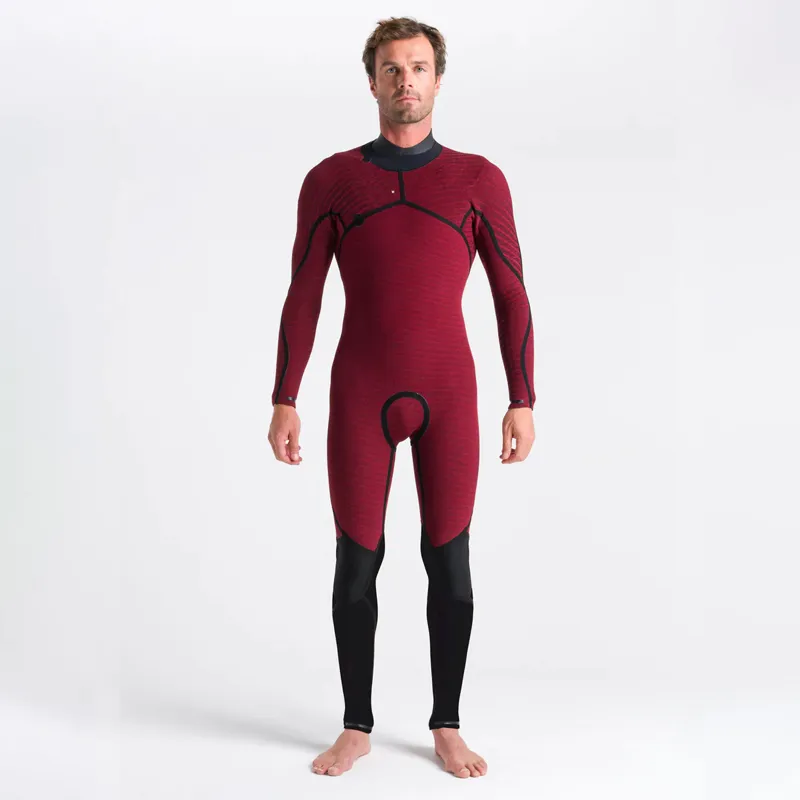 C-Skins ReWired 5-4-3mm Hooded Chest-Zip Wetsuit in Black-Petrol-4