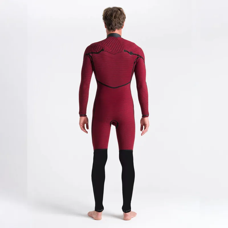 C-Skins ReWired 6/5/4 Hooded Chest Zip Wetsuit in Black/Crimson-6