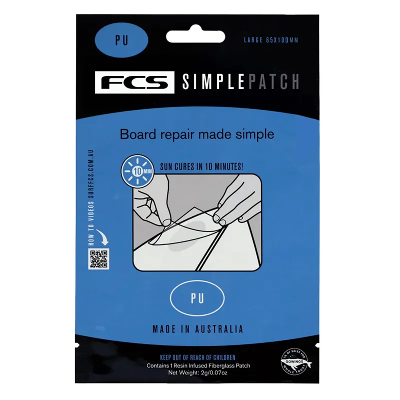 FCS Simple Patch Surfboard Repair Patch - PU