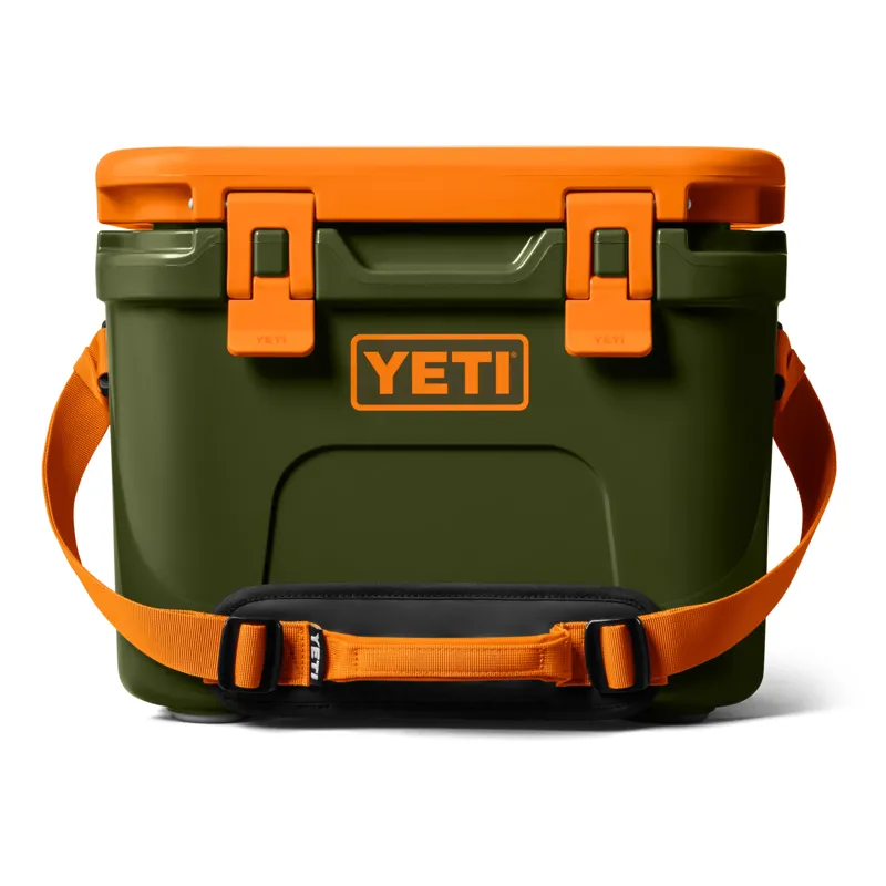 Yeti Roadie 15 Cooler in Olive/King Crab Orange