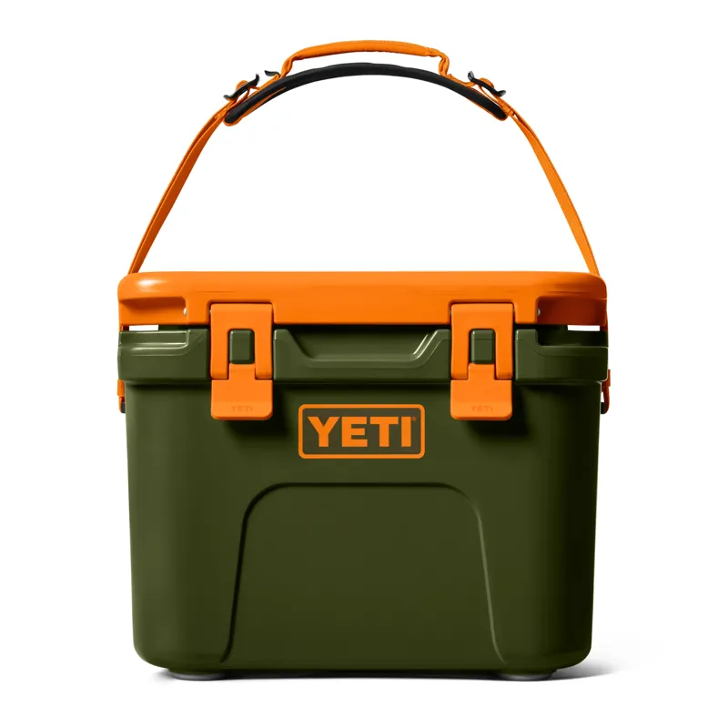 Yeti Roadie 15 Cooler in Olive/King Crab Orange-2