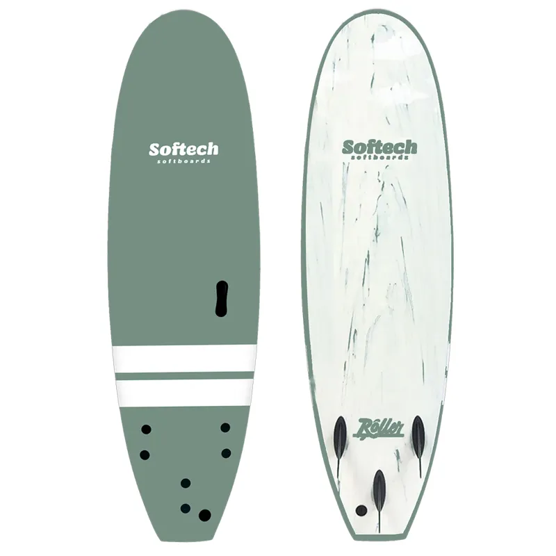 Softech Roller Soft Surfboard in Smoke Green