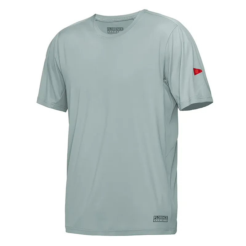 Florence Marine Sun Pro Short Sleeve UPF Shirt in Grey