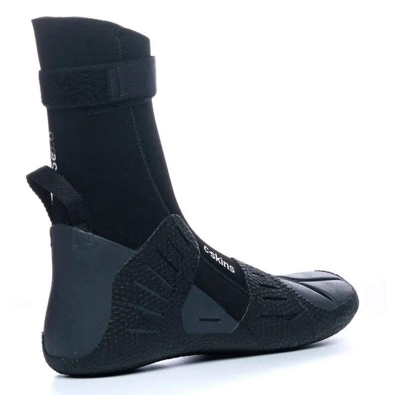 C-Skins Session 5mm Round Toe Wetsuit Boots in Black-Charcoal-2