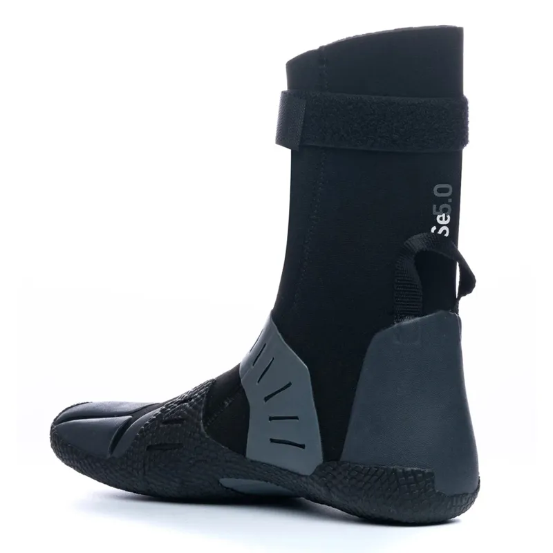 C-Skins Session 5mm Round Toe Wetsuit Boots in Black-Charcoal-3