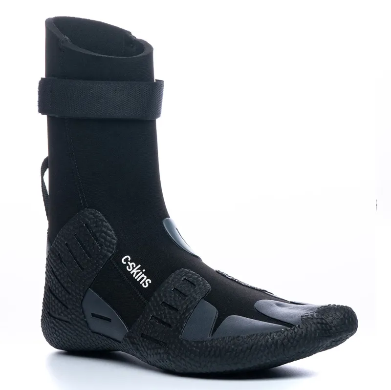 C-Skins Session 5mm Split Toe Wetsuit Boots in Black-Charcoal-3