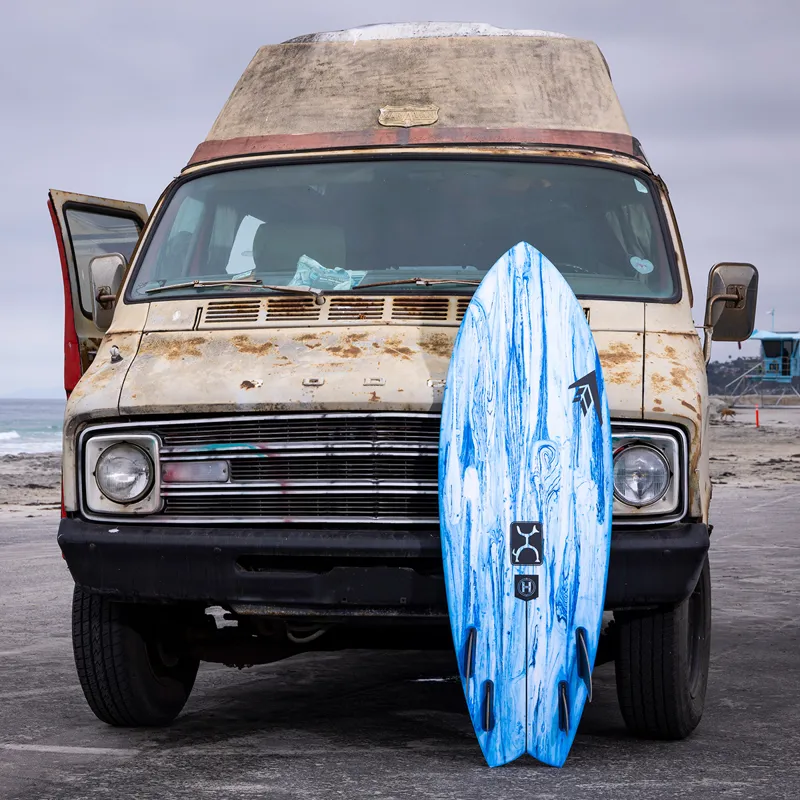 Firewire Helium Seaside  Limited Edition Blue Surfboard - Futures-9