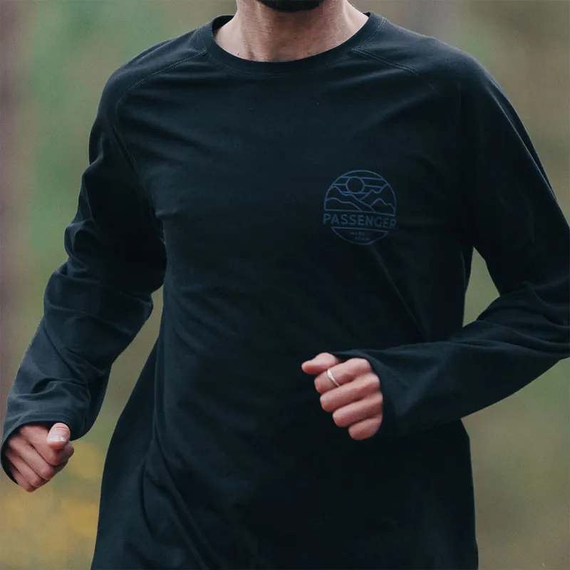 Passenger Sedona Drirelease Active Long Sleeve T-Shirt in Black-6
