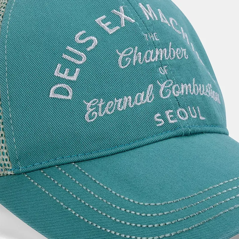 Deus Ex Machina Seoul Script Address Cap in Blue-2