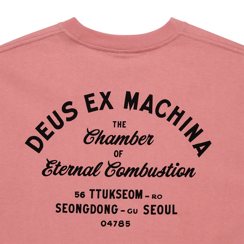 Deus Ex Machina Seoul Sign Tee in Lobster Basque Pink-3