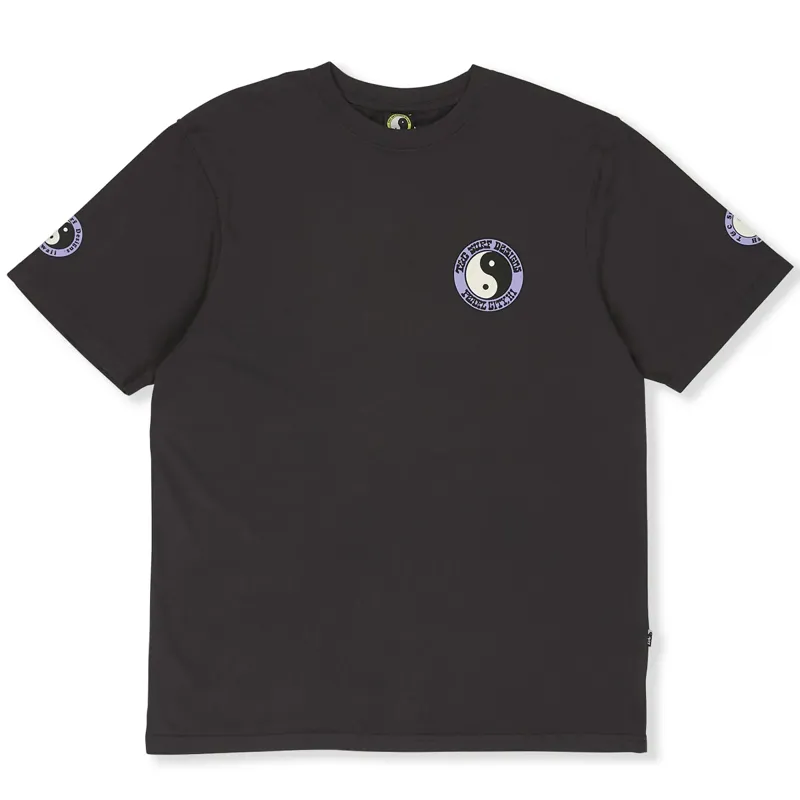 T and C Surf Designs Surf Service Tee in Washed Black-1