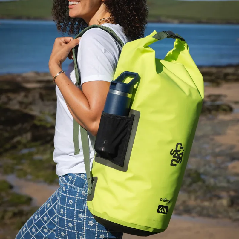 C-Skins Session Dry Bag Backpack in Flash Green-2
