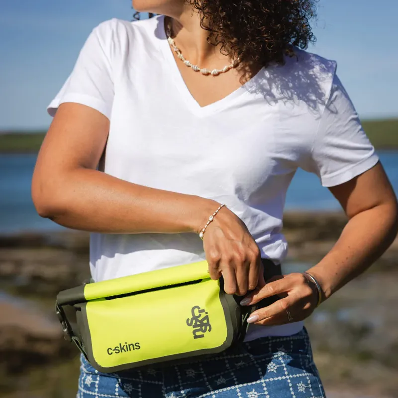C-Skins Session Dry Bag Waist Pack in Flash Green-4