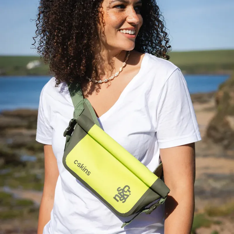 C-Skins Session Dry Bag Waist Pack in Flash Green-5