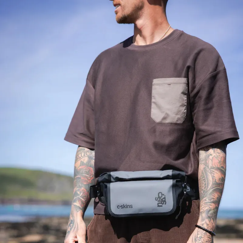 C-Skins Session Dry Bag Waist Pack in Storm Grey-5