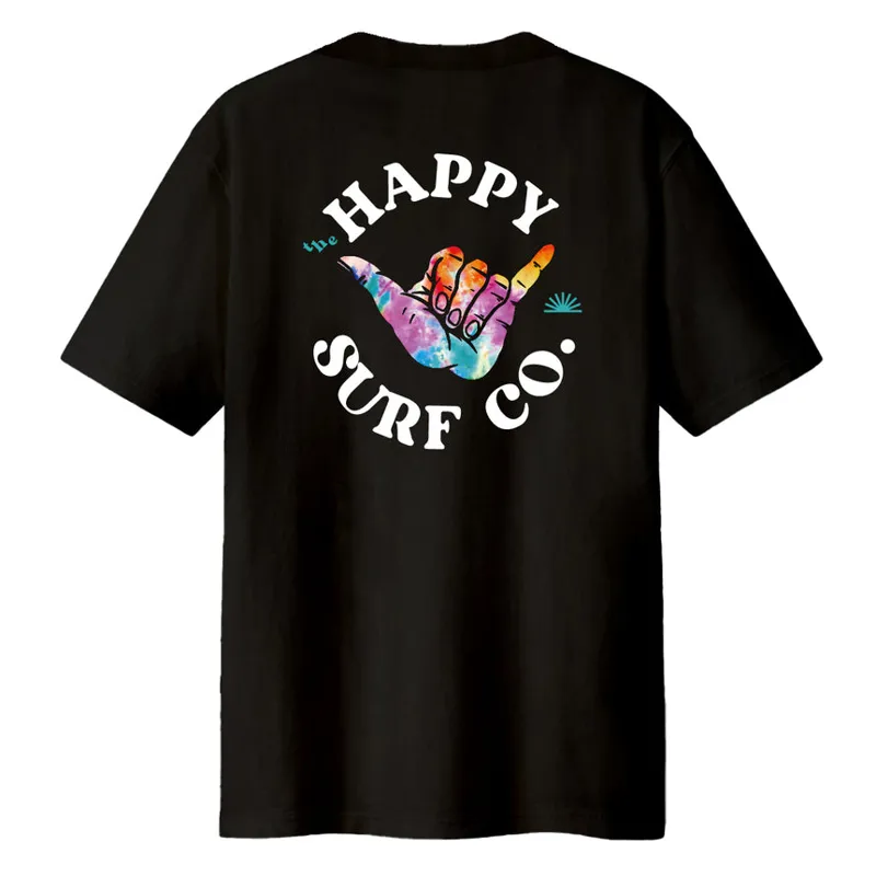 Happy Surf Co / Shaka Tee / Black