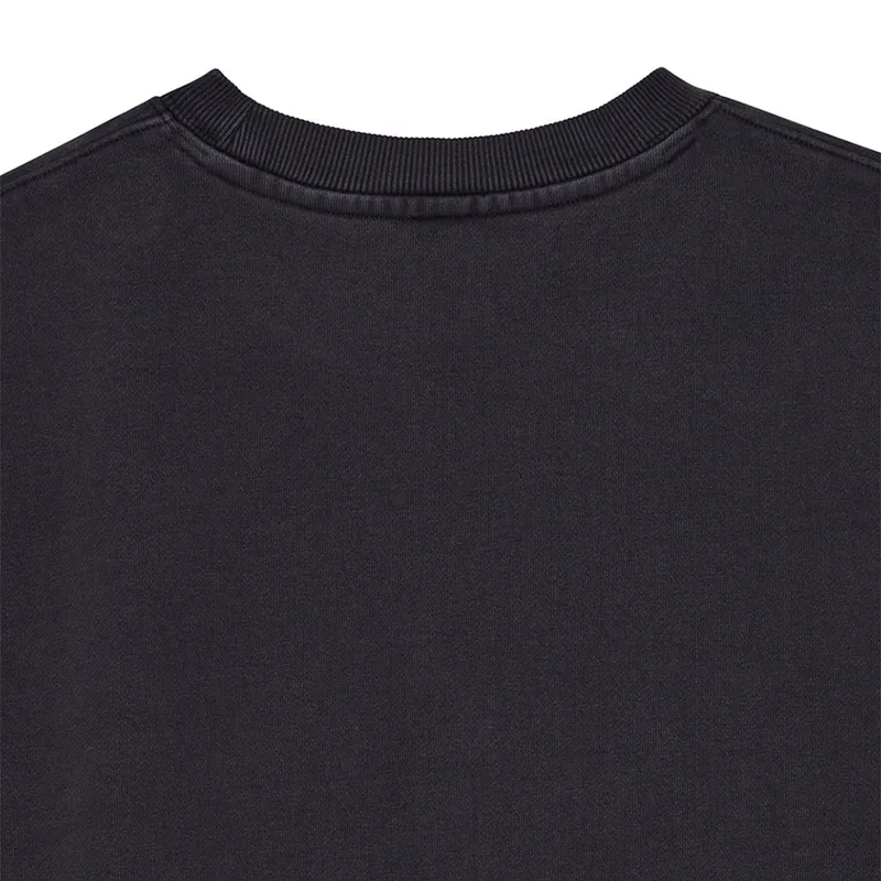 Deus Ex Machina Shield Garment Dyed Crew in Black-3