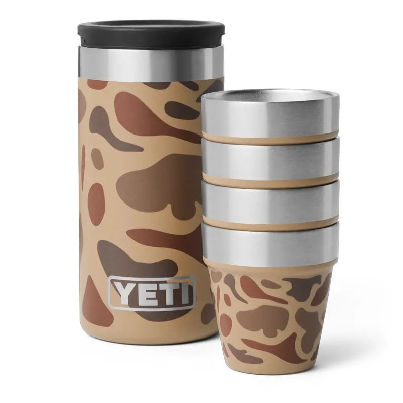 Yeti Shot Glasses with Carrying Case in Wetlands Camo