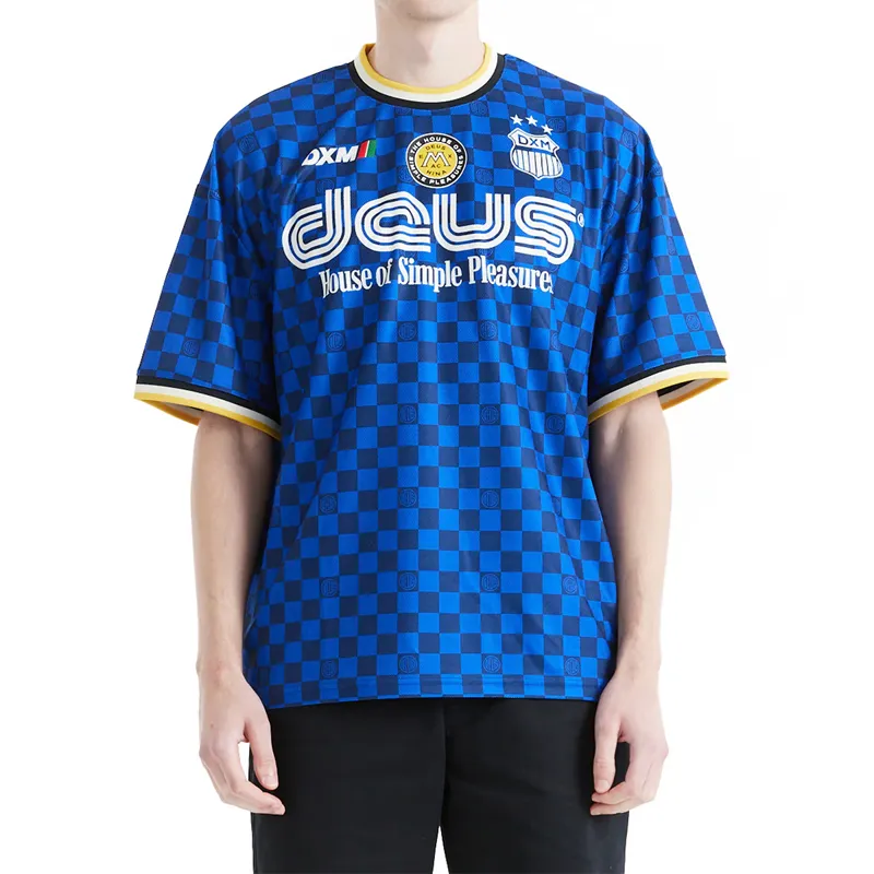 Deus Ex Machina Showroom Moto Jersey in Lapis Blue-1