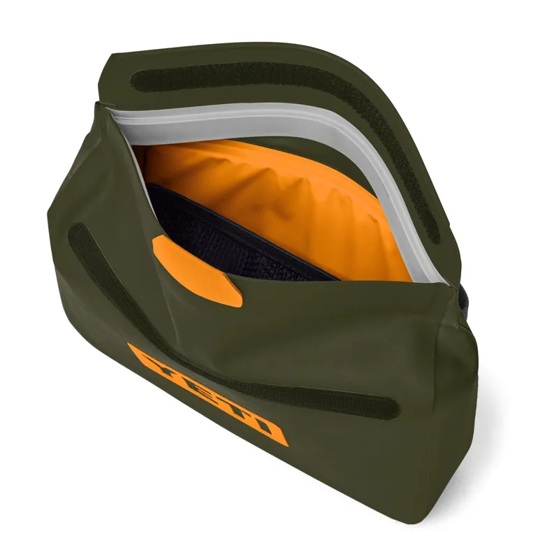Yeti Sidekick 3L Waterproof Gear Case in Olive/King Crab Orange-2