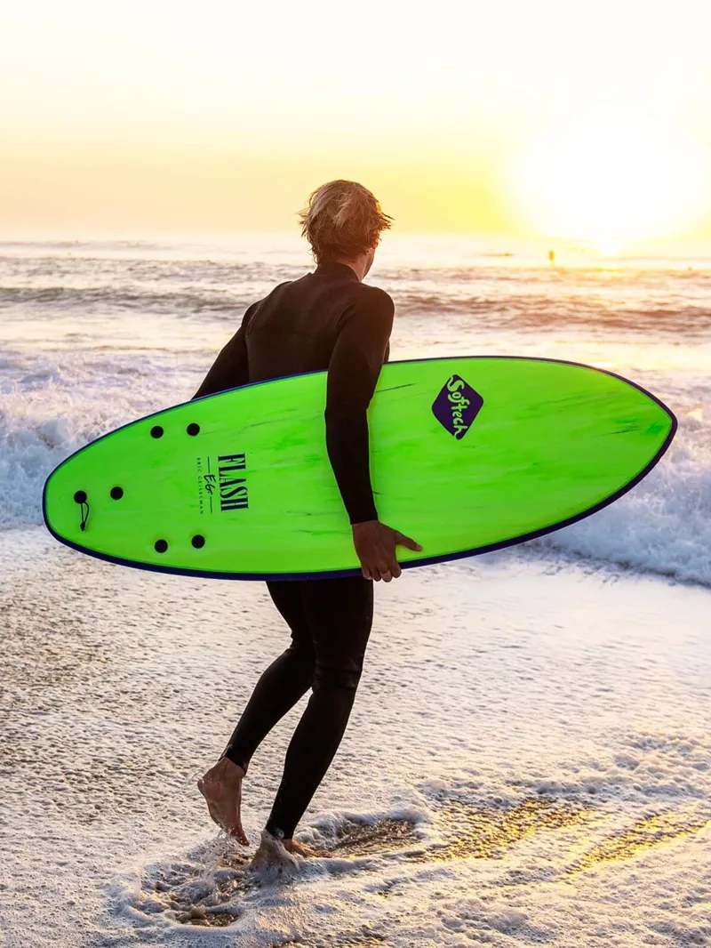 Softech Flash Eric Geiselman Soft Surfboard in Grey Marble - FCS2-1