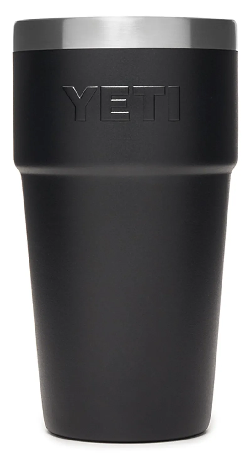 Yeti Rambler 16oz Stackable Pint in Black-1