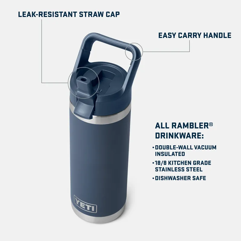 Yeti Rambler 18oz Straw Bottle in Pampa Green-3
