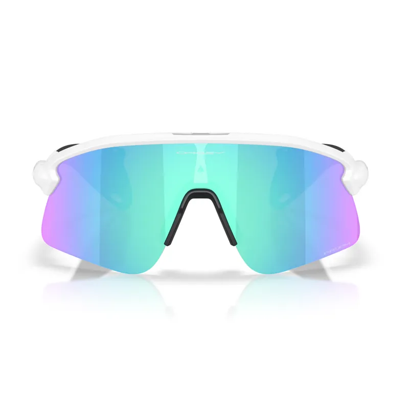 Oakley Stunt Devil Sunglasses with Prizm Sapphire Lenses and Matte White Frames-1
