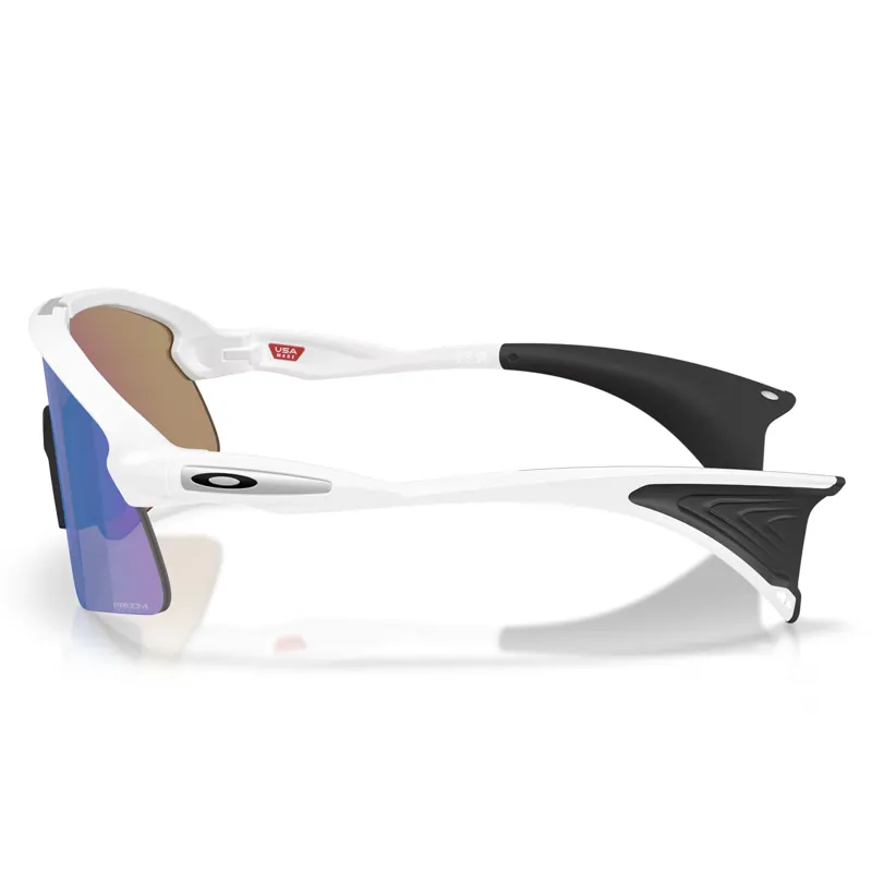 Oakley Stunt Devil Sunglasses with Prizm Sapphire Lenses and Matte White Frames-2
