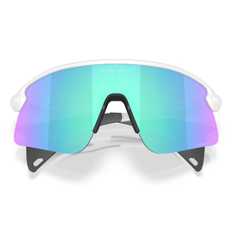 Oakley Stunt Devil Sunglasses with Prizm Sapphire Lenses and Matte White Frames-4