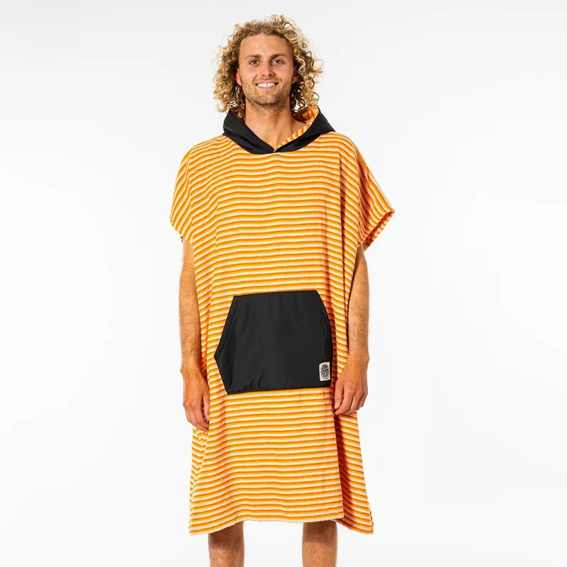 Rip Curl / Surf Sock Hooded Towel / Orange Stripes