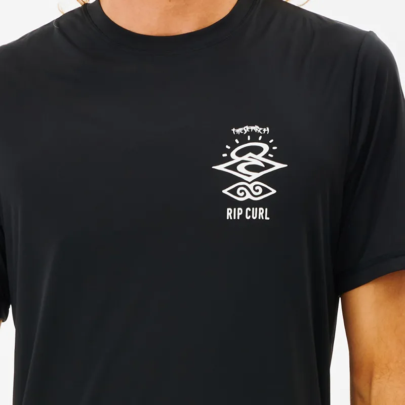 Rip Curl Icons Surflite Short Sleeve UV Tee in Black-3